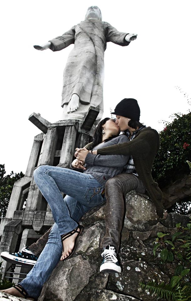 Foto Delmer Membreño Aguilar, con Naty Leiva