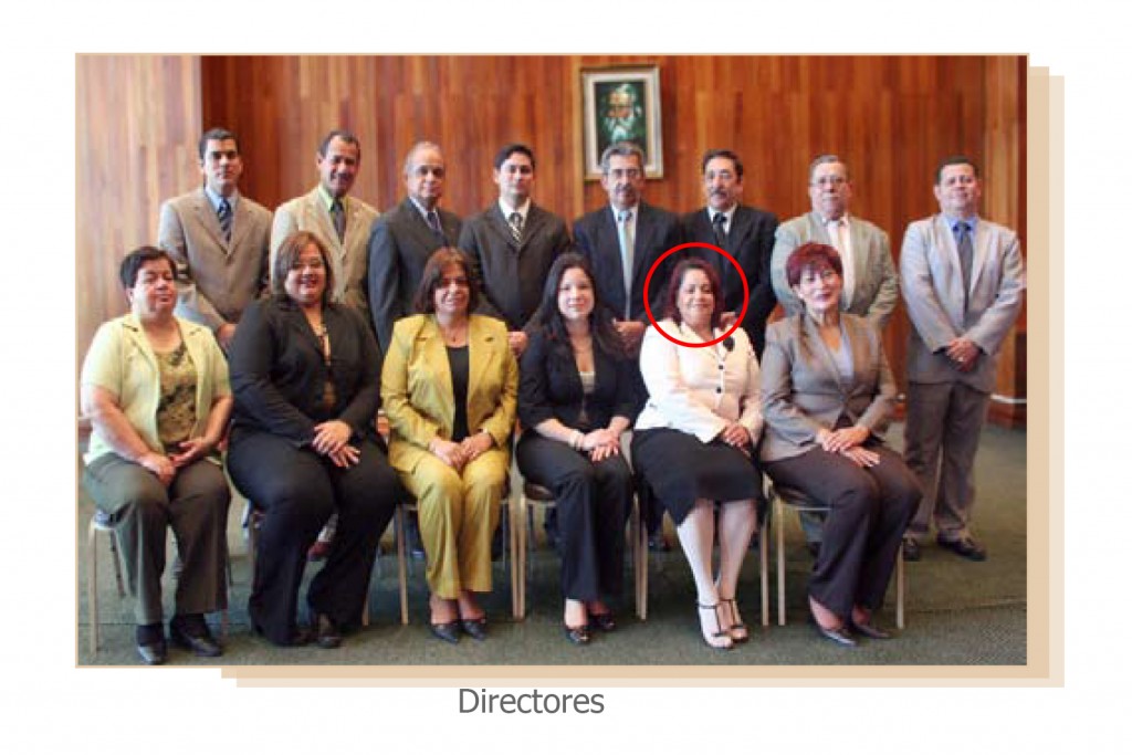 Oseguera de Anchecta, cuando fungía como Secretaria General del TSC.