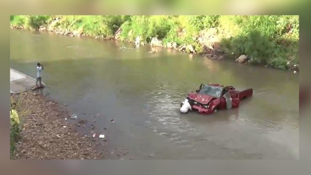 Cuatro personas terminan en el río Choluteca tras persecución