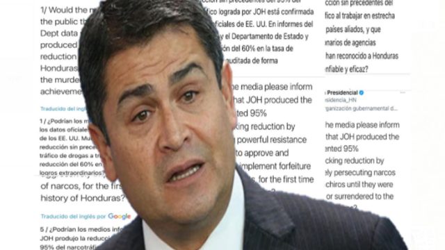 JOH sostiene que combatir a narcos le ha valido persecución y mentiras de capos en EE.UU.