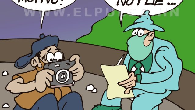 La caricatura del día.