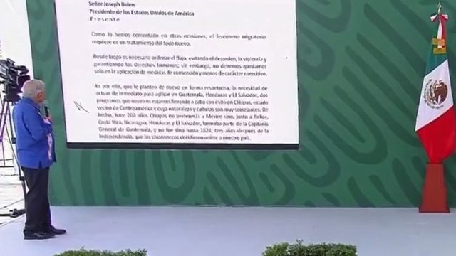 López Obrador revela el contenido de la carta enviada a Biden para «actuar con más urgencia» en Centroamérica