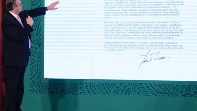 Biden responde a López Obrador con una carta donde expone su visión del fenómeno migratorio
