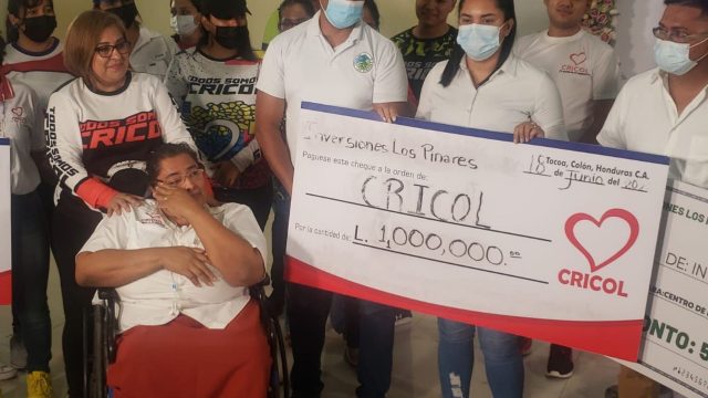 Con donación de L1 millón de Inversiones Los Pinares, Cricol alcanza meta de recaudación