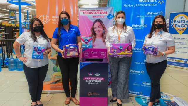 Al donar productos Saba, Tena y Nevax en Walmart, apoyas al Banco de Alimentos de Honduras