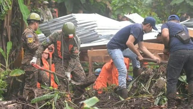 El Salvador: unos siete muertos dejan derrumbes provocados por las lluvias