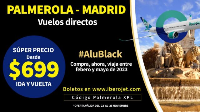 Histórico: Vuelos directos Palmerola – Madrid desde $699 ida y regreso con Iberojet
