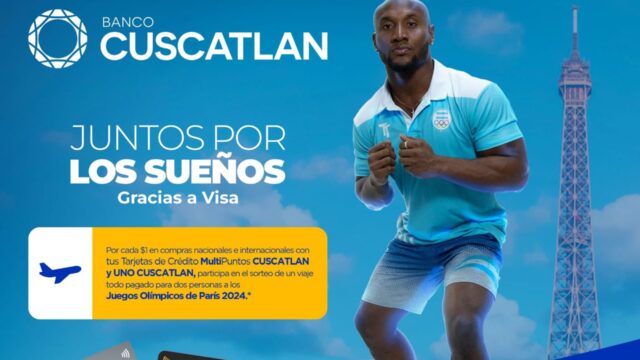 Banco Cuscatlán con sus Tarjetas de Crédito MultiPuntos Cuscatlán y Uno Cuscatlán premia a un ganador para presenciar los Juegos Olímpicos de París 2024