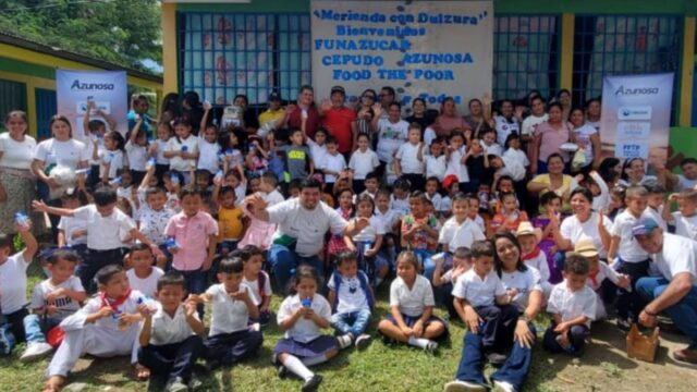 Azunosa fortalece la merienda escolar en 14 centros de educación prebásica en alianza con Funazúcar y Cepudo Food for the Poor