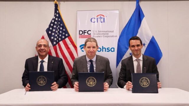 EL GOBIERNO DE ESTADOS UNIDOS A TRAVÉS DE LA CORPORACIÓN FINANCIERA DE DESARROLLO INTERNACIONAL DE EE.UU. Y CITI OTORGAN CRÉDITO DE $250 MILLONES A BANCO FICOHSA