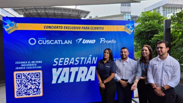 Banco CUSCATLAN, Estaciones UNO y Tiendas PRONTO celebran la fidelidad de sus clientes con un concierto exclusivo de Sebastián Yatra