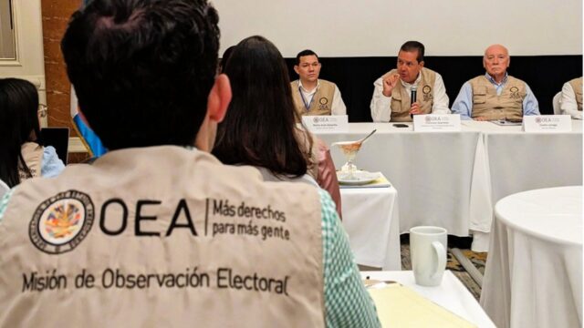 OEA pide agilizar escrutinios y mantener la calma ante los atrasos tecnológicos en el conteo