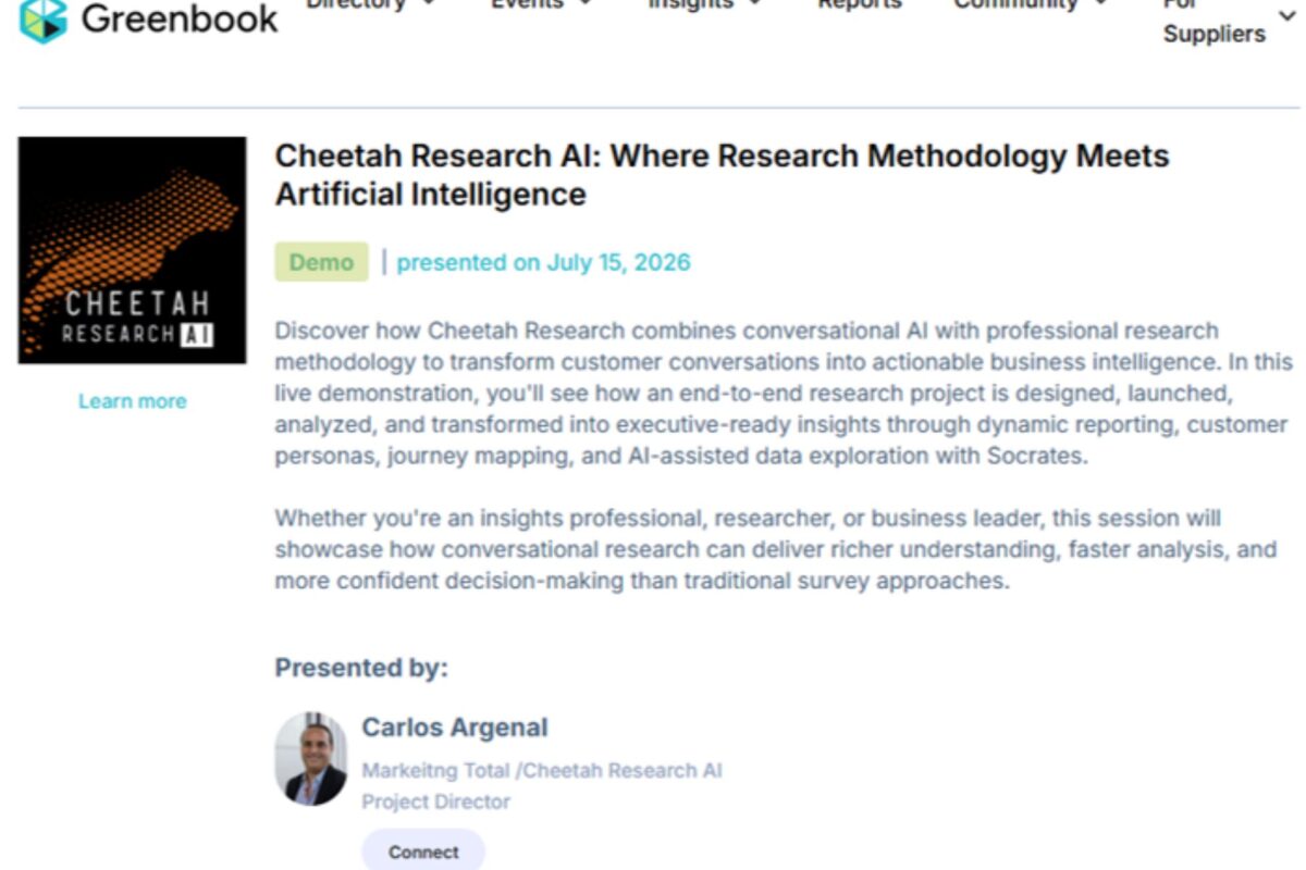 Software de Investigación hecho en Honduras destaca en el mundo: plataforma de Marketing Total seleccionada para el Insights Tech Showcase de Greenbook Software de Investigación hecho en Honduras destaca en el mundo: plataforma de Marketing Total seleccionada para el Insights Tech Showcase de Greenbook